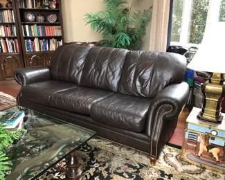 Leather Sofa $100