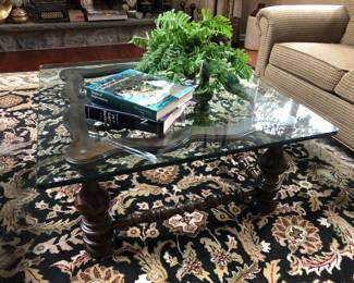 Glass Top Coffee Table $30