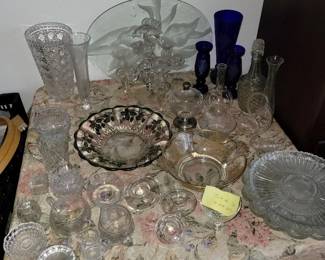 Glass and Crystal table