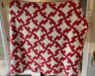 red quilt