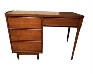 Lot 215   1 Bid(s)
Vintage MCM Student Desk and Two Chairs
