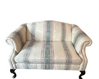 Lot 281   0 Bid(s)
Camelback Striped Loveseat