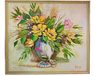 Lot 129   2 Bid(s)
Large Anderson Floral Painting