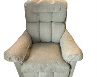 Lot 37   1 Bid(s)
Green Swivel Recliner