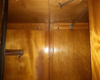 Inside the wardrobe.