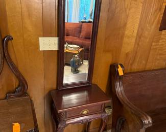 #20 - $150 - Entry way table/tall mirror made in India