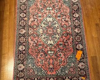 #.  Pink silky rug 3x5