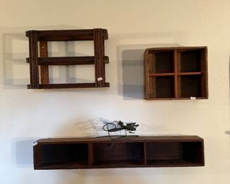 Misc primitive small shelves / curio display