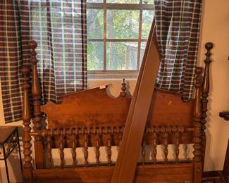 #30 & #31 Double bed & footboard / mattress optional & 2 night stands - solid wood $380