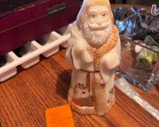 Fenton handpainted santa $50