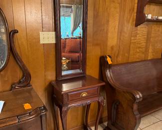 #20 - $150 - Entry way table/tall mirror made in India
