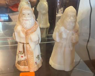 Two Fenton Santa. 