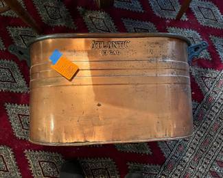 $50 - Copper tub as is marked Atlantic 13 Gal.