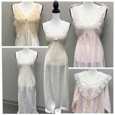  001 Five Vintage Christian Dior Nightgowns 