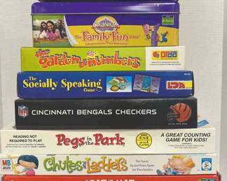 Dr. Seuss, LIFE, Cranium, Cincinnati Bengals Checkers, And More Board Games 