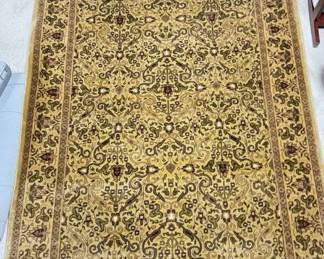 Ethan Allen Gold Gold 100 Wool Rug
