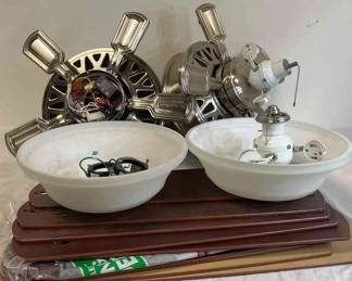 2 Harbor Breeze Lighted Ceiling Fans 