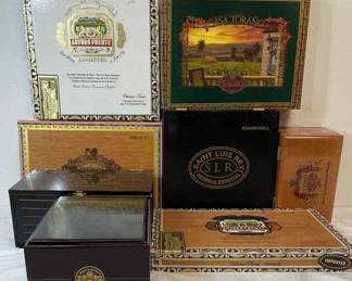 Assortment of Cigar Boxes
