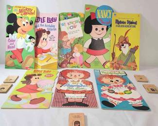 8 Vintage Whitman Childrens Reading Books And 5 Tiny Golden Books