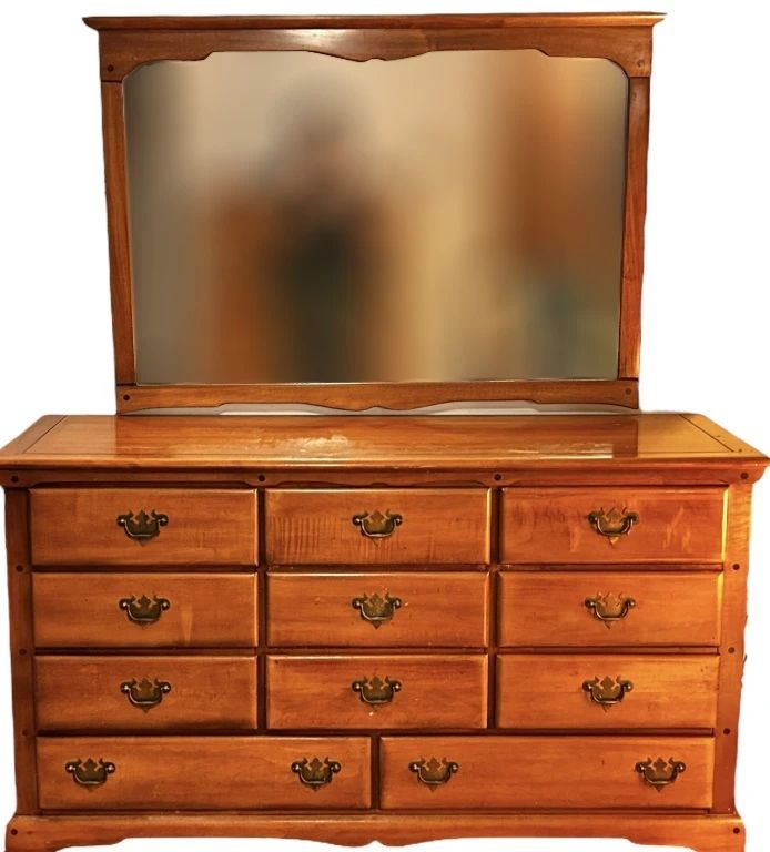 Dixie Dresser Mirror Set