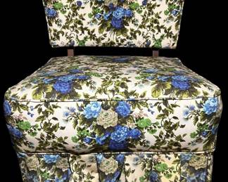 Floral Print Accent Chair