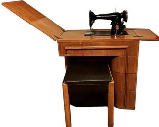 Singer Art Deco Cabinet Machine