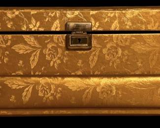 Gold Tone Jewelry Box