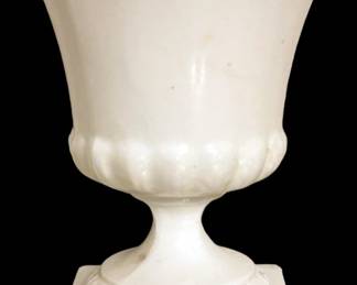 Milk Glass Urn Planter