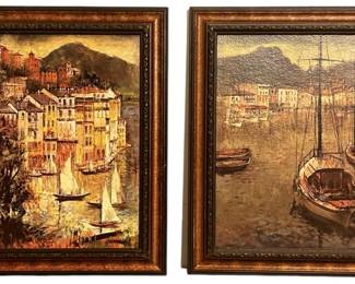 Signed Canal Scene Prints