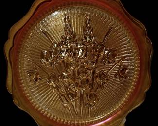 Carnival Glass Jeannette Plate