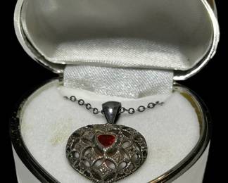 Sterling Silver Heart Necklace