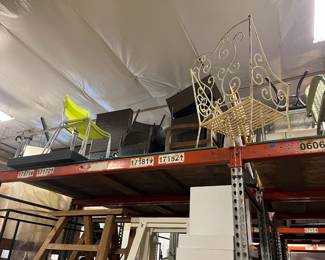 Furniture for sale - piled up on shelves everywhere for sale! We cannot answer pricing questions as usual. 
 So sorry!