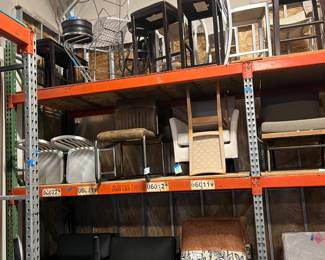 Furniture for sale - piled up on shelves everywhere for sale! We cannot answer pricing questions as usual. 
 So sorry!