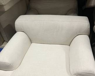 One of a pair of occasional chairs for sale - piled up on shelves everywhere for sale! We cannot answer pricing questions as usual. 
 So sorry!