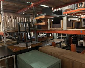 Furniture for sale - piled up on shelves everywhere for sale! We cannot answer pricing questions as usual. 
 So sorry!