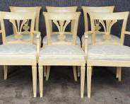 6 Fantastic Vintage Fancher fancy back chairs Biedermeier Style Dining Chairs Mid Century
