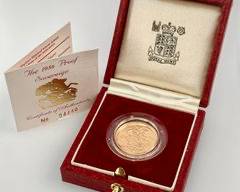 Gold UK 1986 Sovereign Proof 7.98g of .9167 Gold !ARARITYS GIGANTIC GOLD COIN SALE COMING LATER THIS DECEMBER!
