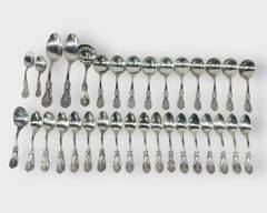 Reed & Barton Sterling Silver Spoon Flatware 1381 Grams
