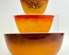 PYREX VINTAGE MCM MATTE MIXING BOWLS
