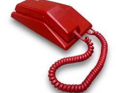 Vintage Northern Electric Contempra Red Rotary Dial Telephone MCM Mid Century Modern
