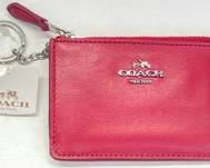 Vintage COACH Pink Leather Keychain Wallet
