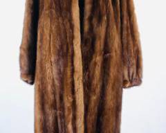 Garfinckels Washington Vintage Genuine Mink Fur Long Winter Coat
