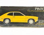 Fantastic Ford Pinto Car Model Kit, Incomplete 1/29th Scale Vintage Auto, Plastic Frames, Tires, Parts, and Instruction Sheet
