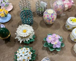 Votives and decorative hinged boxes