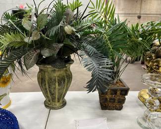 Faux tropical plants 