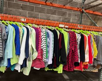 Size 1x and 2x tops ( long sleeve, 3/4 sleeve and short sleeve) $5 each quality brands and some new with tags