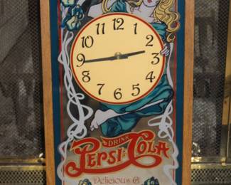 Vintage 1970’s Pepsi-Cola Wall Clock