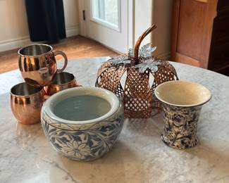 Blue & White w/ Copper