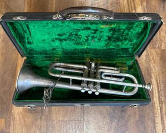 1920's Silver Toned Trumpet
