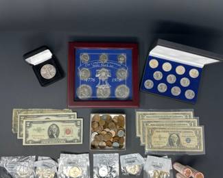Assorted Coin & Currency Lot